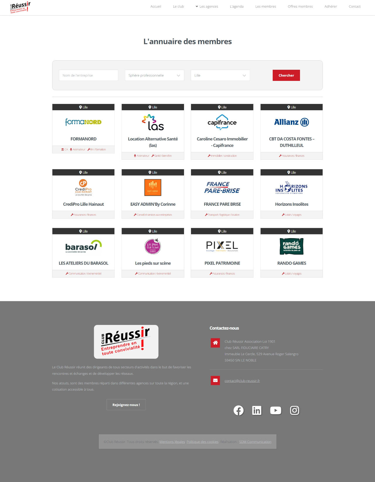 Club Réussir - Annuaire d'entreprises